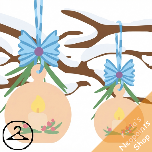 Dyeworks Brown: Hanging Winter Candles Garland