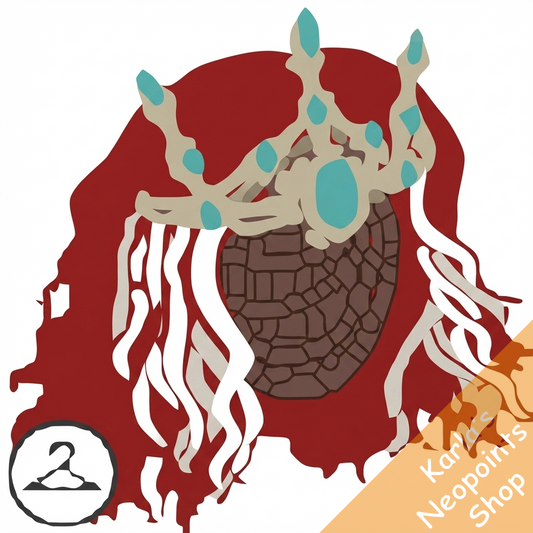 Dyeworks Red: Bone Tiara and Wig