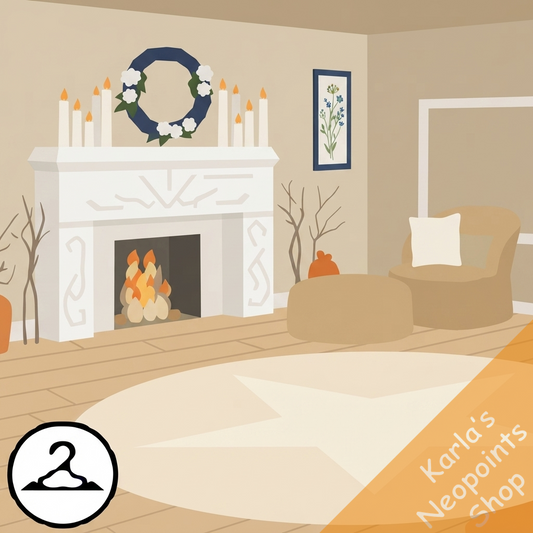 Dyeworks Cream: Fireplace Zen Background