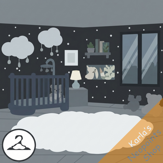 Dyeworks Black: Nighttime Nursery Background