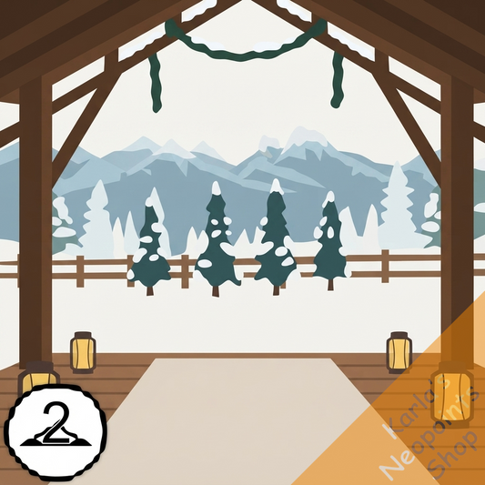 Premium Collectible: Joyous Wintery Occasion Background