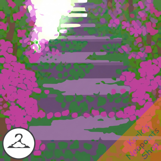 Premium Collectible: Lovely Lilac Stairs Background