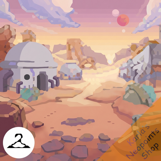 Premium Collectible: Space Desert Background
