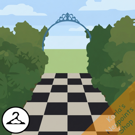Checkered Pathway Background