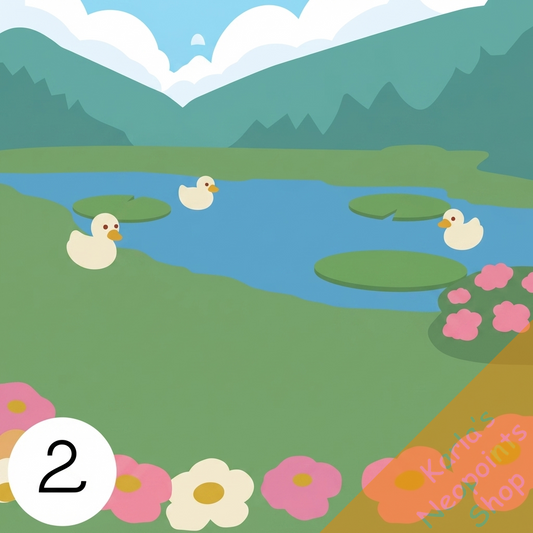 Crochet Duck Pond Background
