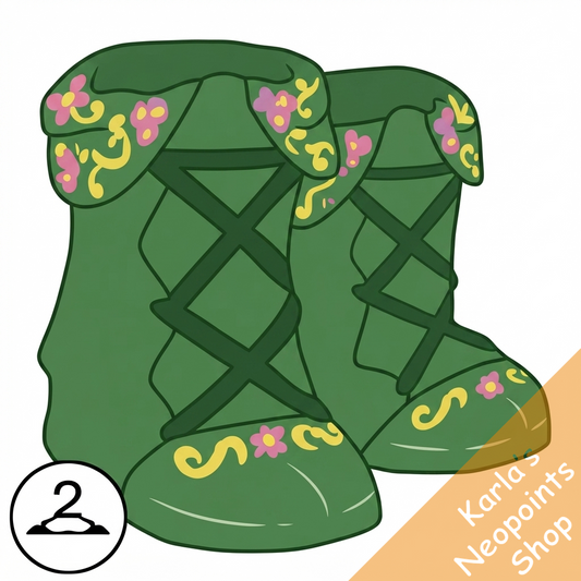 Green Lace Up Boots