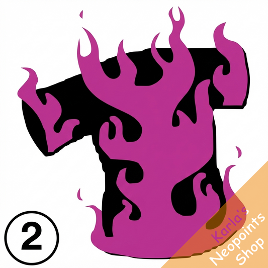 Hot Hot Purple Flame Shirt