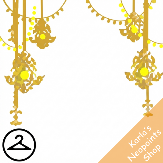 Damask Lamp Garland