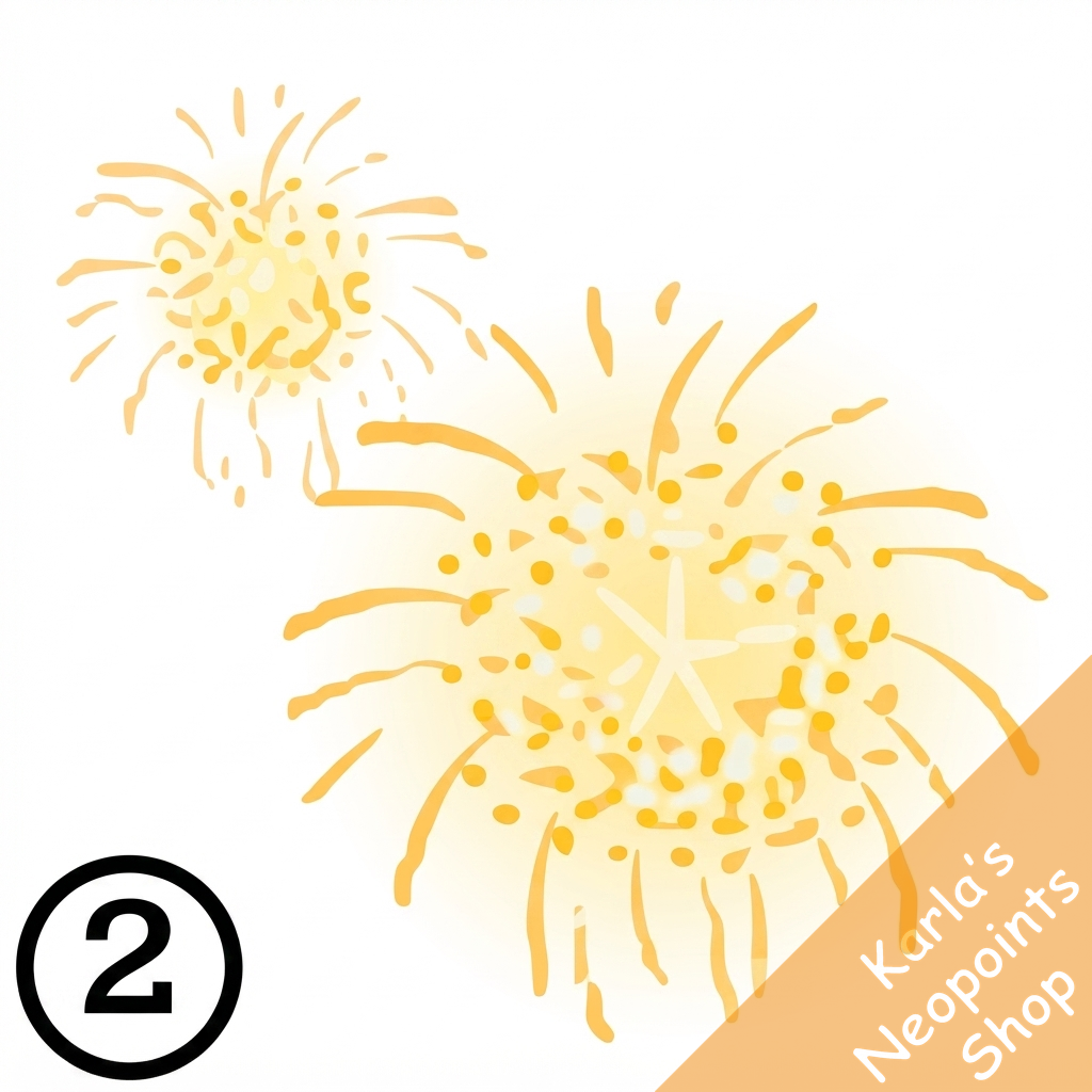 New Years Fireworks and Sparkles Trinket