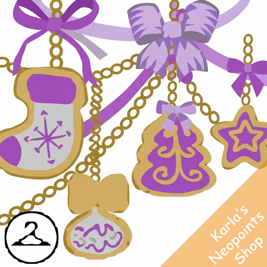 Dyeworks Purple: Sugar Icing Holiday Cookies Garland