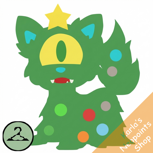 Christmas Meowclops Petpet Companion Foreground