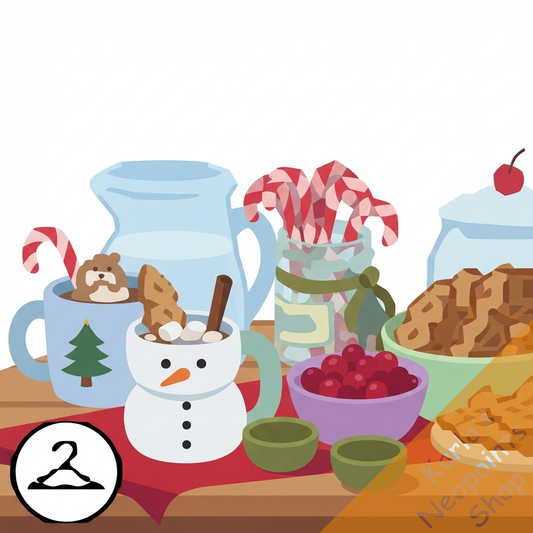 Hot Chocolate and Gingerbread Cookies Station Foreground