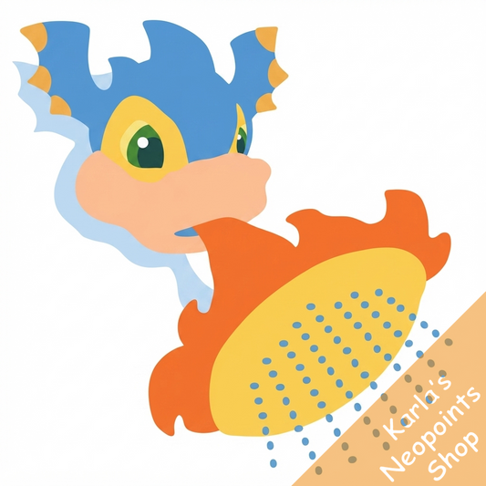 Blue Scorchio Shower Head