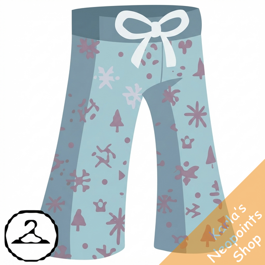 Blue Snowflake Pyjama Trousers