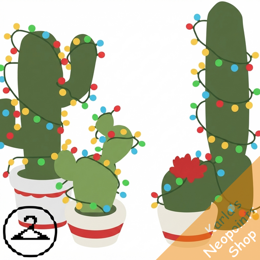 Lit Cacti Planters
