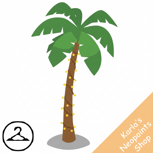 Lighted Palm Tree