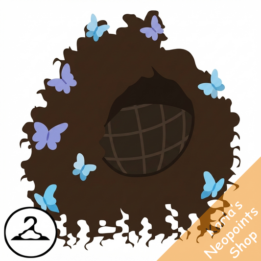 Curly Wig with Butterfly Clips