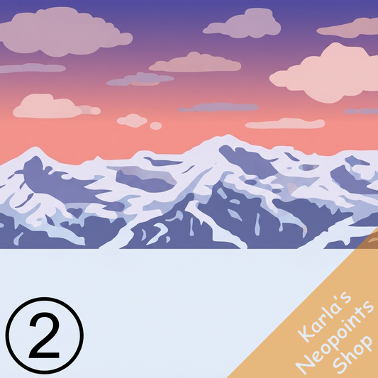 Snowy Mountaintop Background