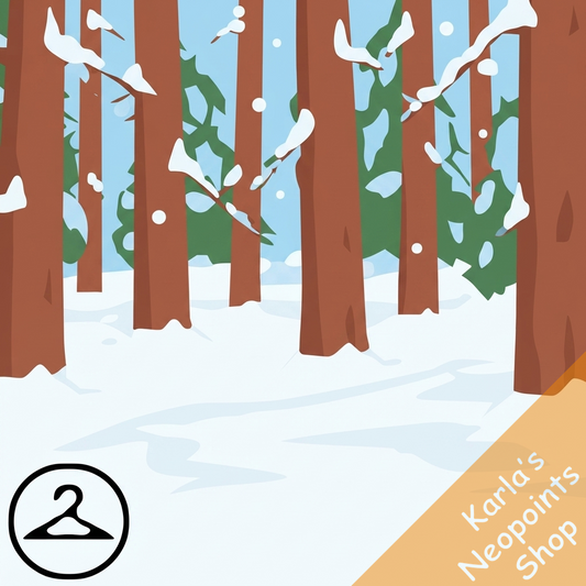 Snowy Forest Background