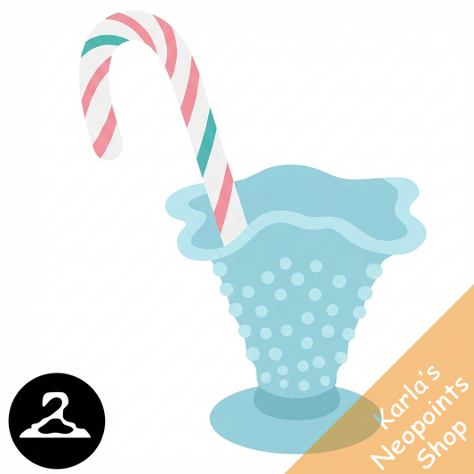 Handheld Pastel Candy Cane