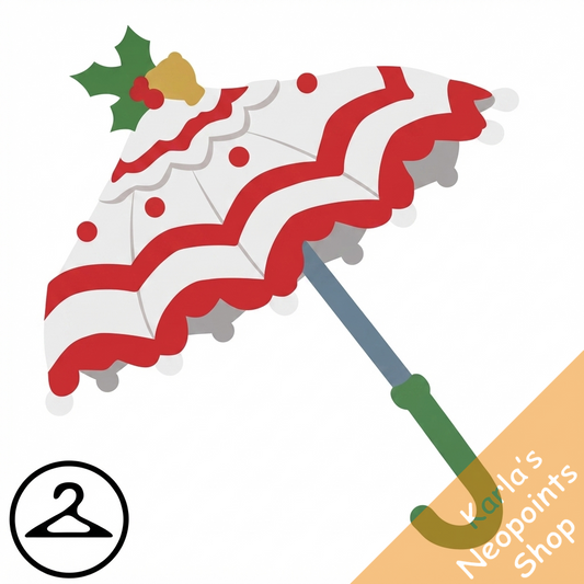 Striped Holiday Parasol