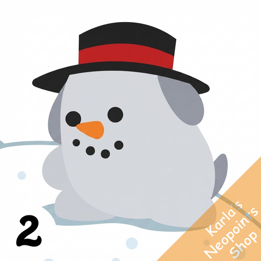 Christmas Warf Snowman Foreground