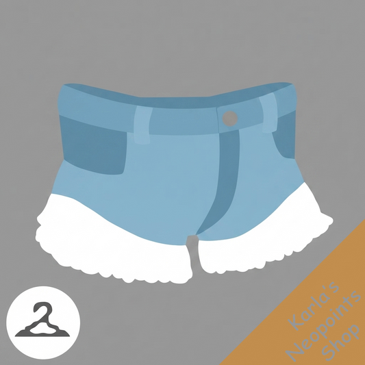 Lace and Denim Shorts