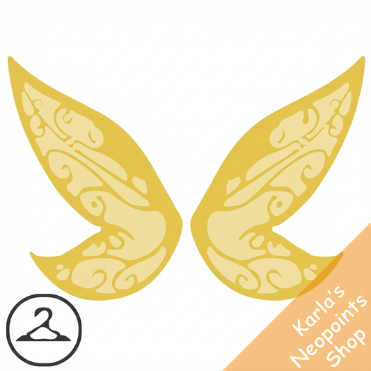 Brilliant Yellow Faerie Wings