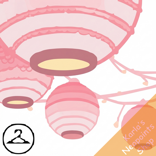 Dusty Pink Lamps Garland