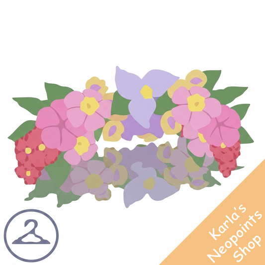 Spring Flower Head Wreath