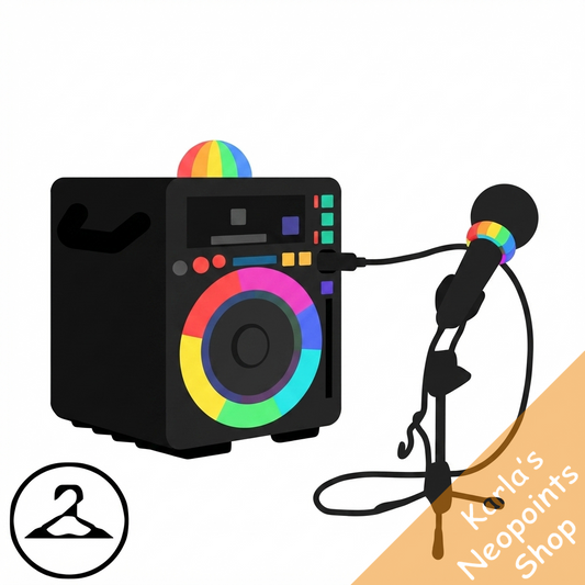 Karaoke Machine and Microphone