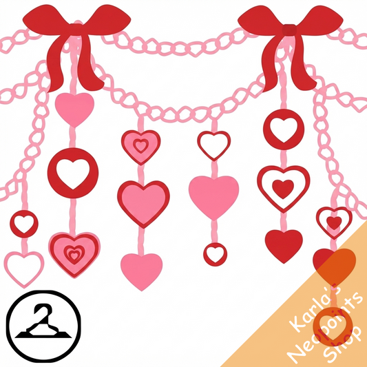 Valentines Heart Garland