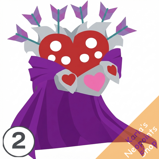 Shoulder Blades Valentines Cape