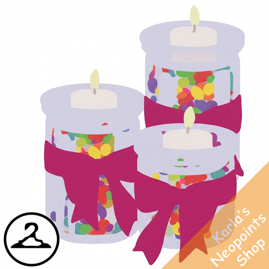 Candy Filled Candles