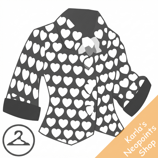 Black and White Heart Shirt