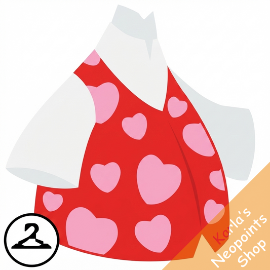 Red Heart Vest and Shirt