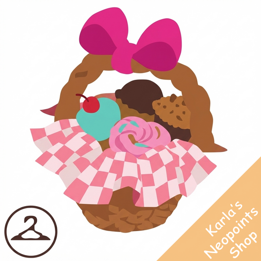 Basket of Valentine Cupcakes