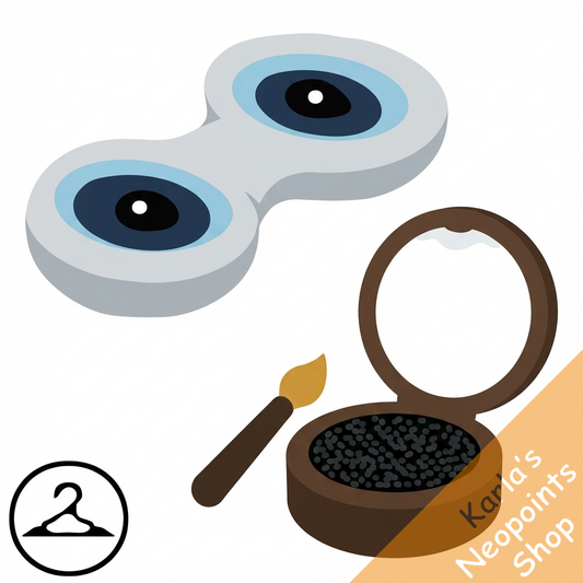 Black Veined Contacts and Makeup