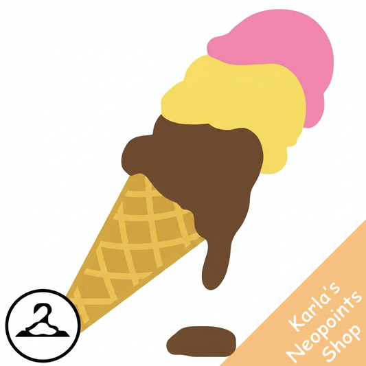 Dripping Ice Cream Cone