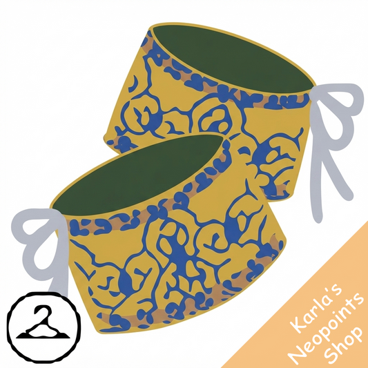 Beaded Damask Cuffs