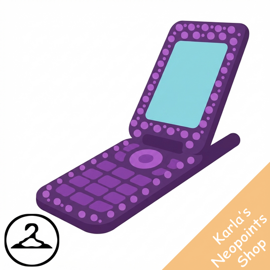 Bedazzled Space Flip Phone