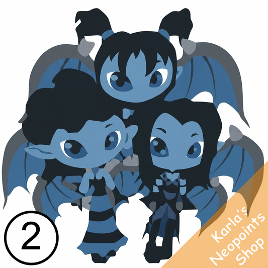 Floating Dark Faerie Sisters Doll