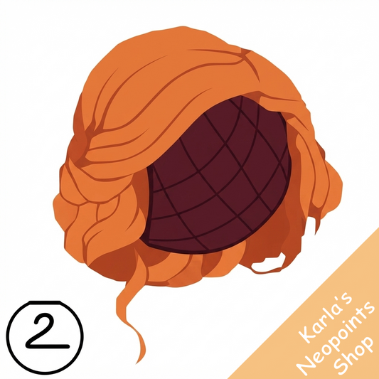 Dyeworks Red: Curled Updo Wig