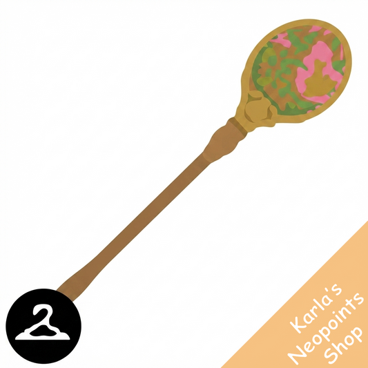 Elegant Wooden Spoon Staff