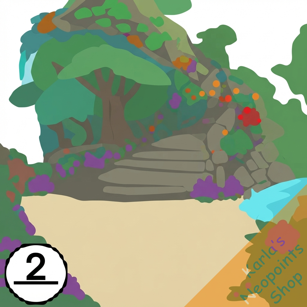 Garden Alcove Background