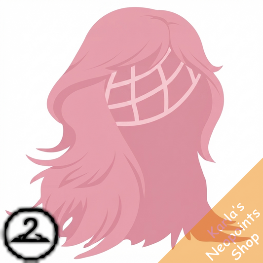 Dyeworks Pastel Pink: Long Charming Grey Wig