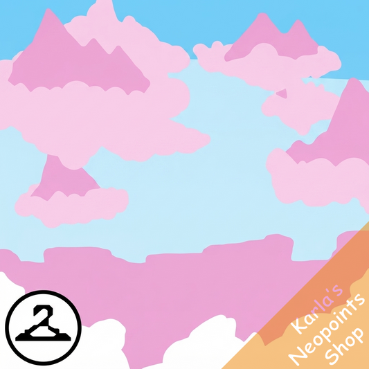 Pink Mountain and Cloud Background