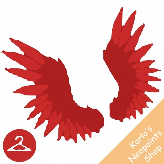Red Feather Valentine Wings