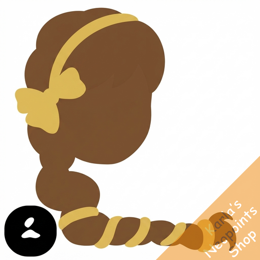 Altadorian Wig with Gold Ribbon