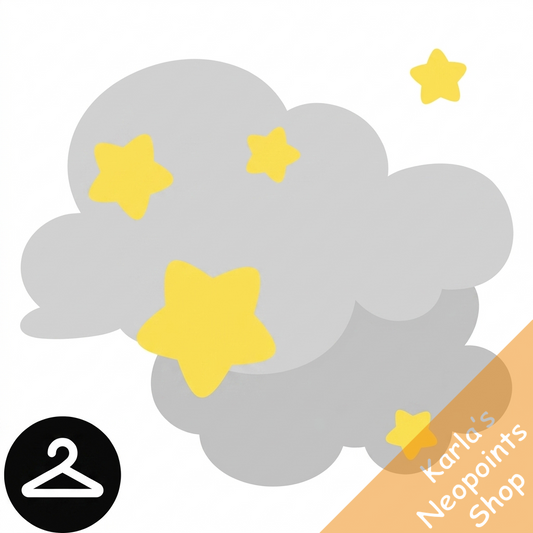 25th Anniversary Clouds and Stars Frame